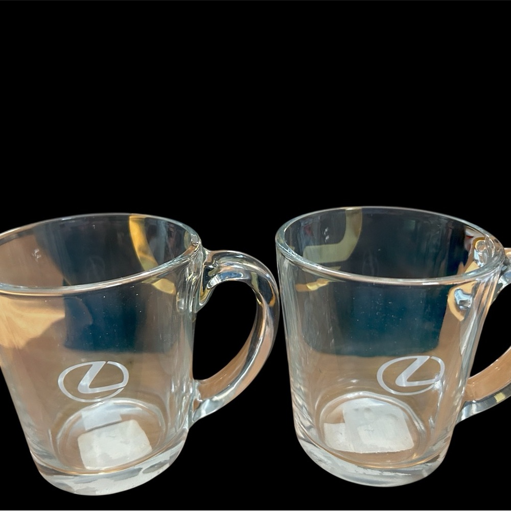 Libbey Clear Glass Mug Lexus Logo